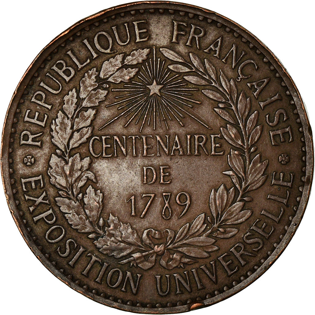 France, Medal, Exposition universelle de Paris, 1889, Barre, EF(40-45), Bronze
