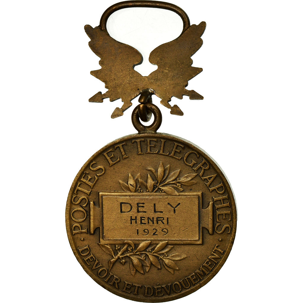 France, Honneur des Postes et Télégraphes, Médaille, 1956, Excellent Quality