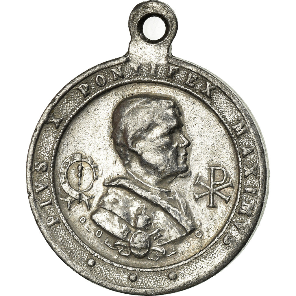 Vatican, Medal, Pie X, XVI Centenari Costantiniano, 1913, AU(50-53), Aluminium