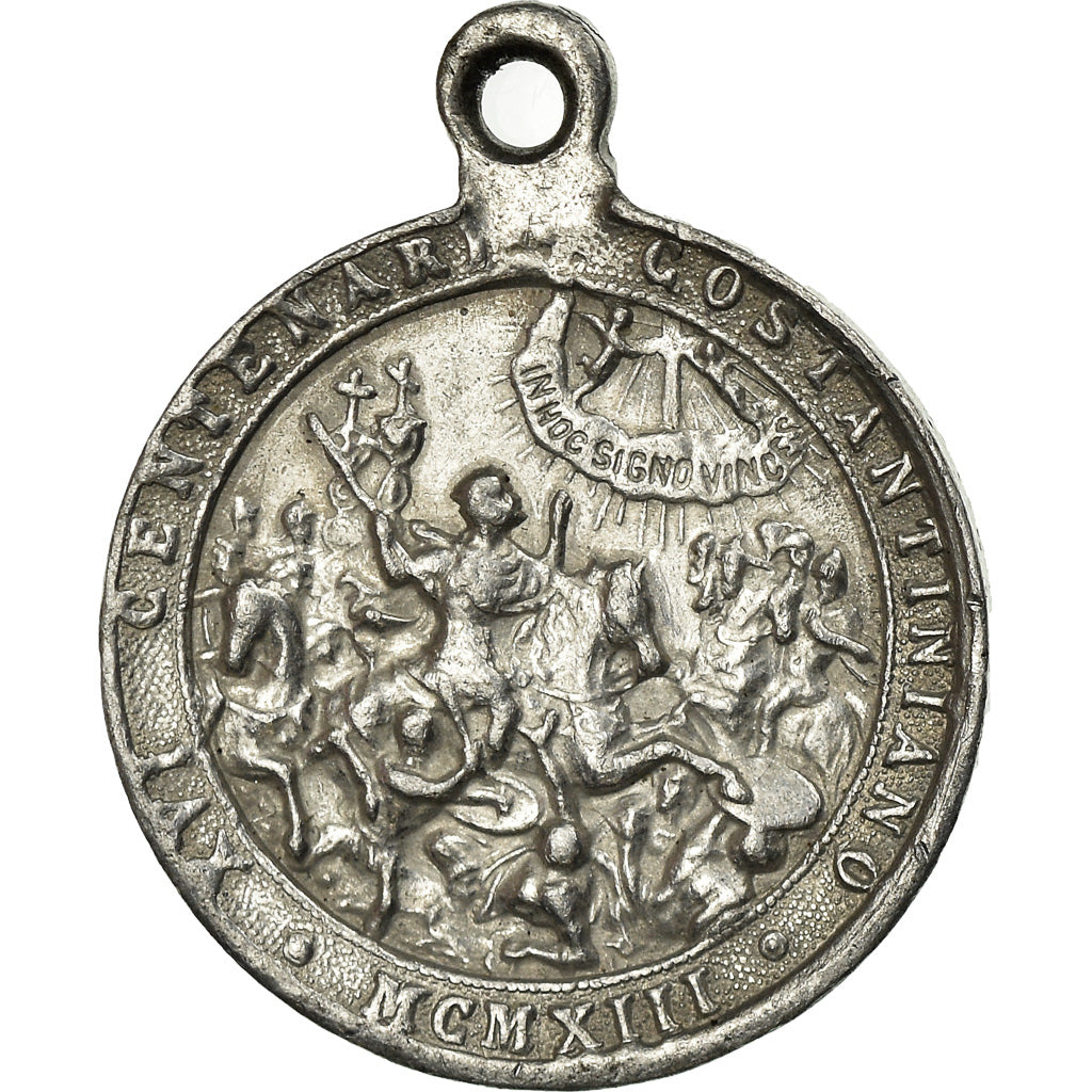 Vatican, Medal, Pie X, XVI Centenari Costantiniano, 1913, AU(50-53), Aluminium