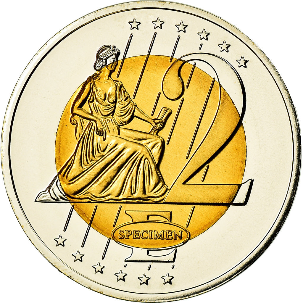 Monaco, Medal, 2 E, Essai-Trial, 2005, MS(65-70), Bi-Metallic