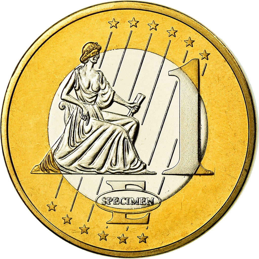 Monaco, Médaille, 1 E, Essai-Trial, 2005, FDC, Bi-Metallic