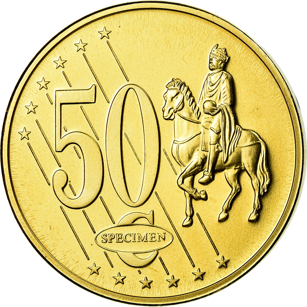 Monaco, Medal, 50 C, Essai Trial, 2005, MS(65-70), Copper-Aluminum-Nickel