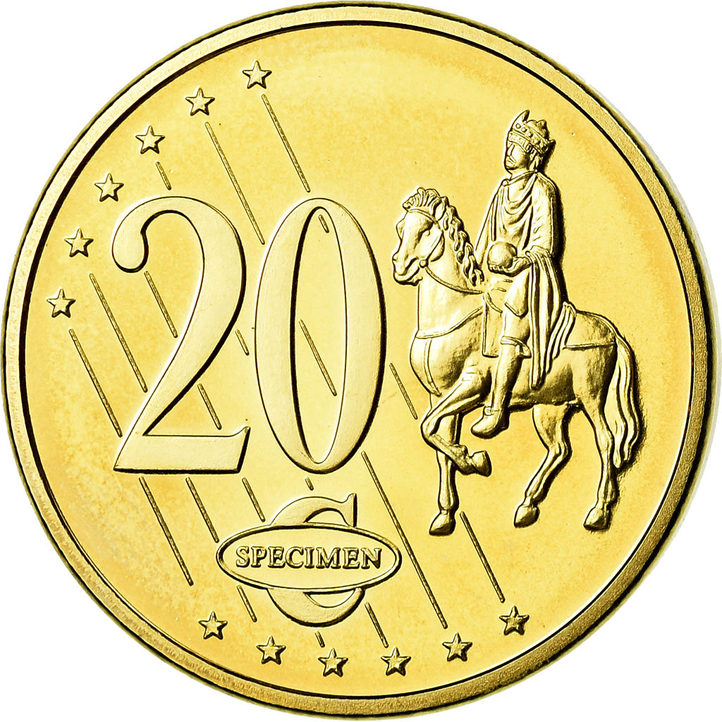 Monaco, Médaille, 20 C, Essai-Trial, 2005, FDC, Copper-Aluminum-Nickel