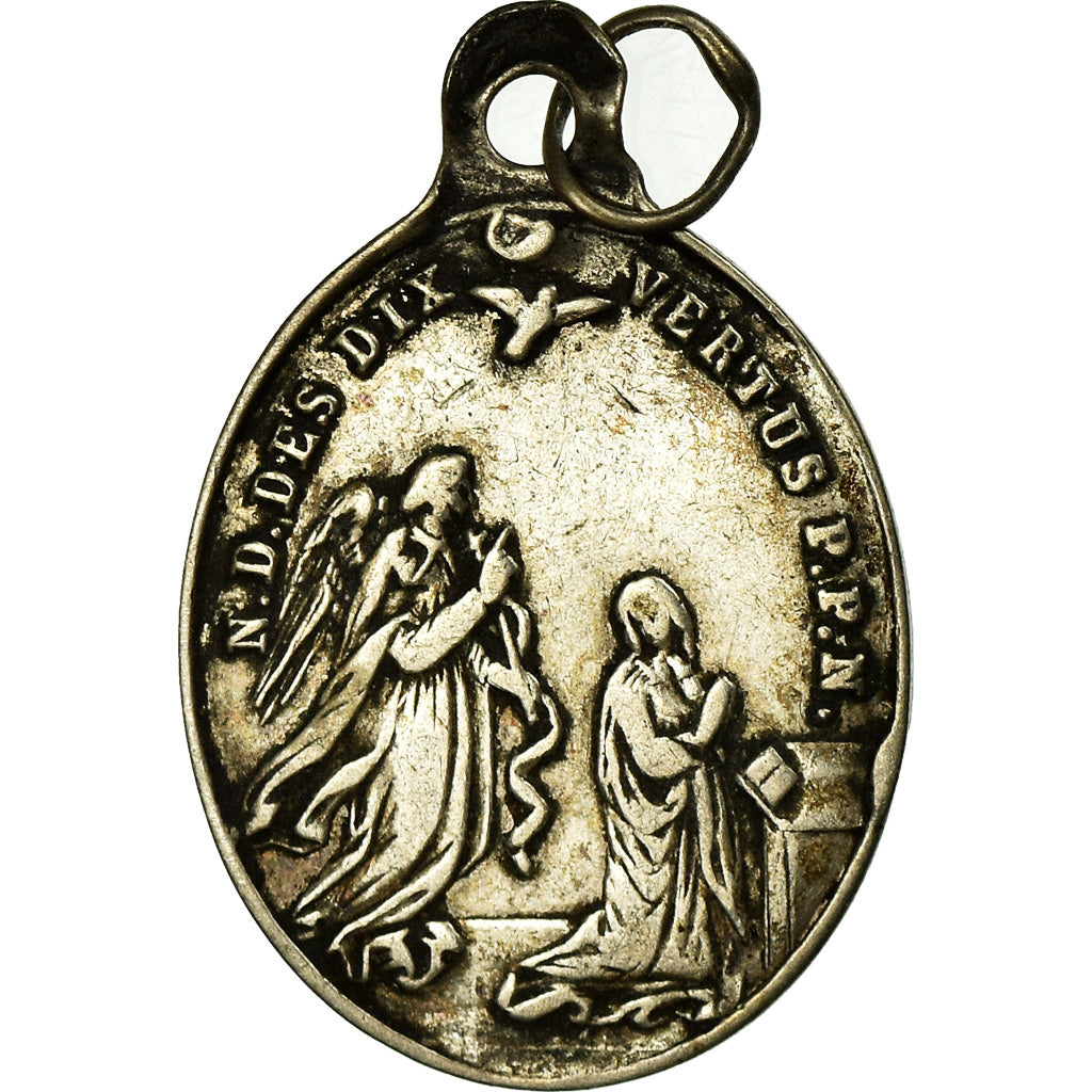 Francia, medaglia, Sainte Jeanne de Valois, Notre Dame des Dix Vertus, Religions