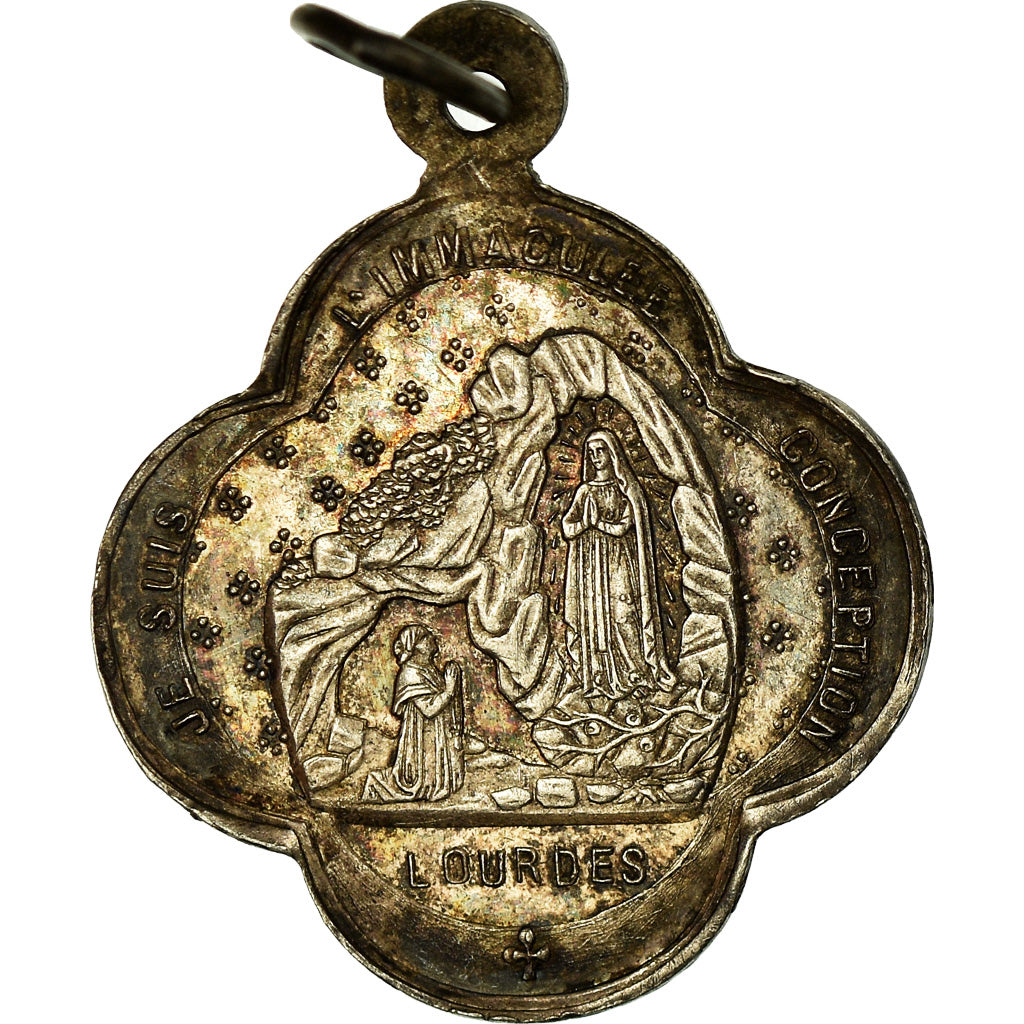 Francia, medalla, Sanctuaire de Notre Dame du Rosaire, Lourdes, Religions &