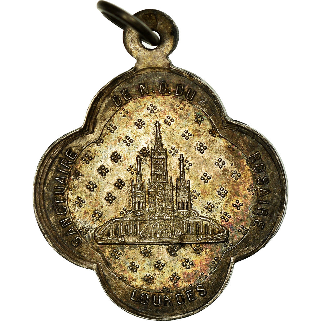 Francia, medalla, Sanctuaire de Notre Dame du Rosaire, Lourdes, Religions &