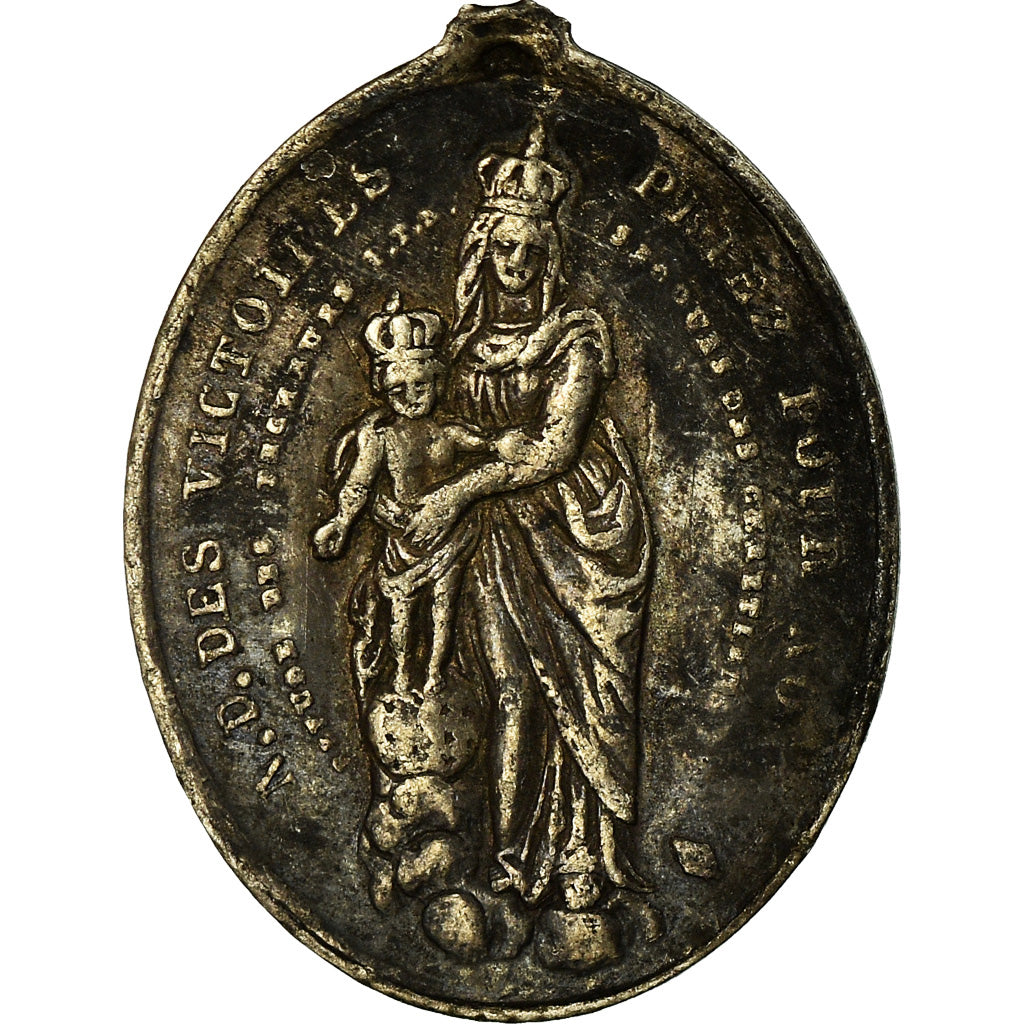 France, Médaille, Notre Dame des Victoires, Religions & beliefs, TTB, Argent