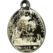 France, Medal, Apparition de la Sainte Vierge dans la Grotte de Lourdes, 1858