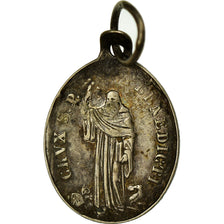 France, Medal, Crux S.P. Benedicti, Religions & beliefs, AU(50-53), Silver