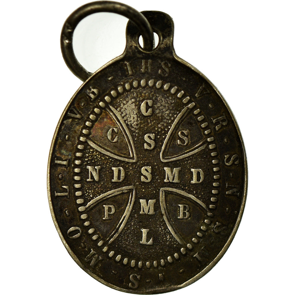 France, Medal, Crux S.P. Benedicti, Religions & beliefs, AU(50-53), Silver