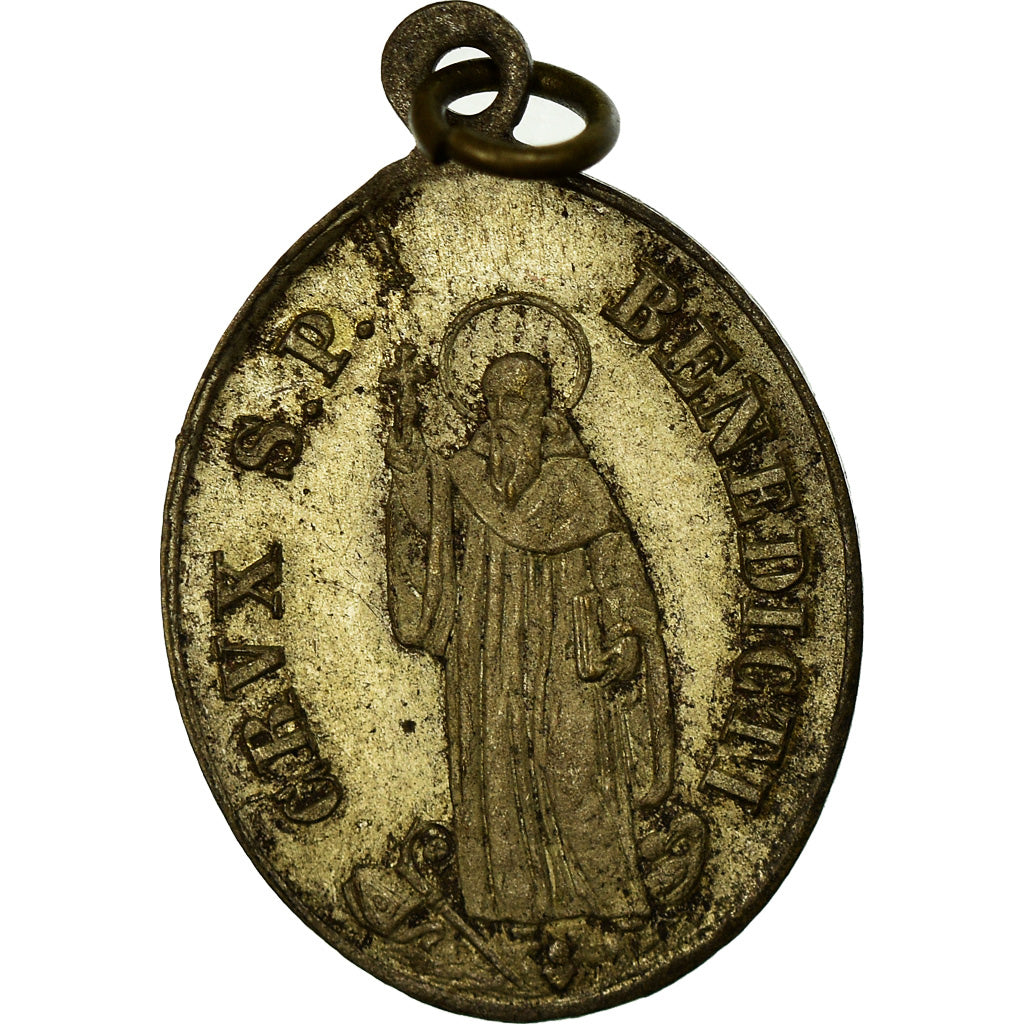 France, Medal, Crux S.P. Benedicti, Religions & beliefs, EF(40-45), Silvered