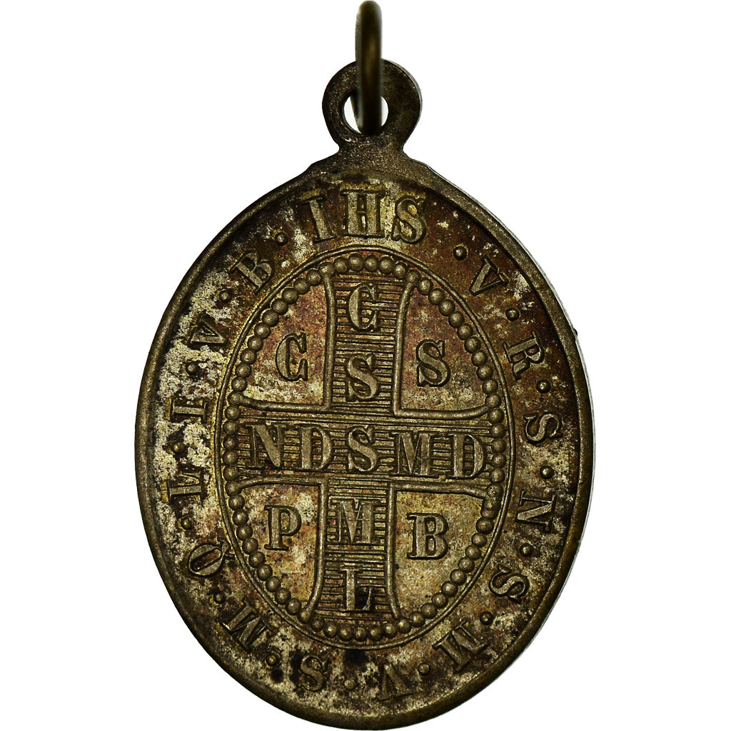 France, Medal, Crux S.P. Benedicti, Religions & beliefs, EF(40-45), Silvered