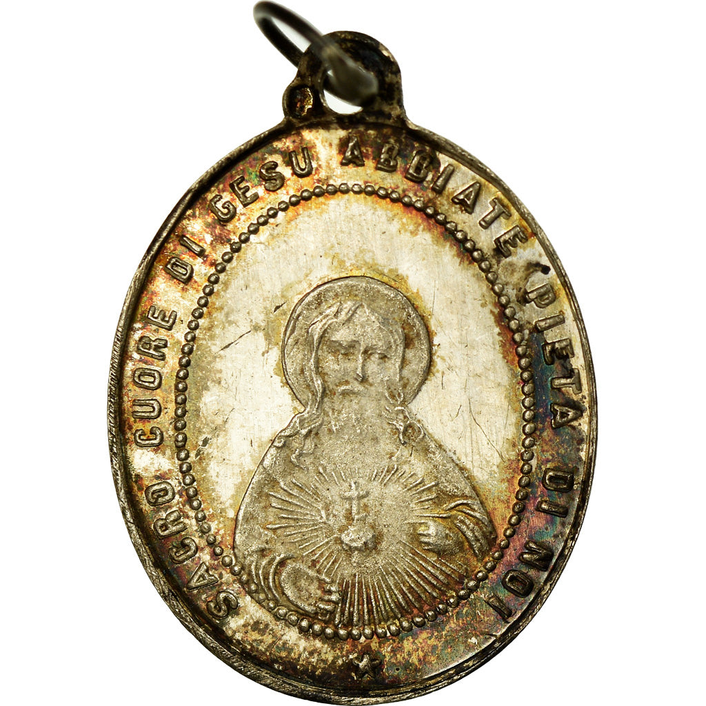 Italien, Medaille, Sacro Cuore Di Gesu Abbiate Pieta Di Noi, Religions &