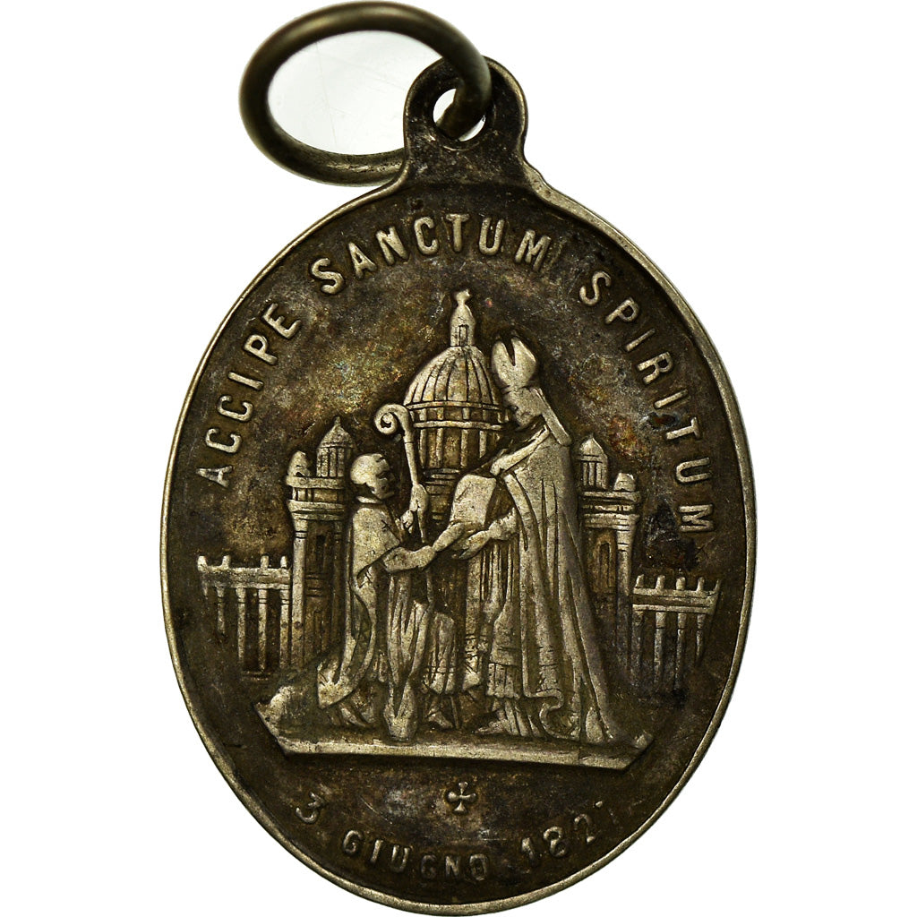 Watykan, Medal, Pie IX, Anno XXXI, Religie i wierzenia, 1877, AU(55-58), Srebro