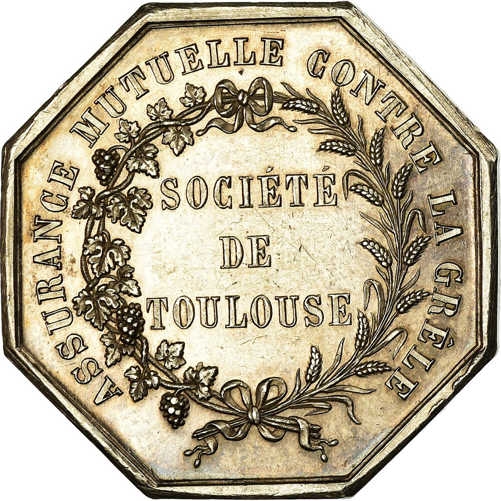 Frankrijk, Token, Insurance, Mutuelle contre la Grêle, Toulouse, PR, Zilver