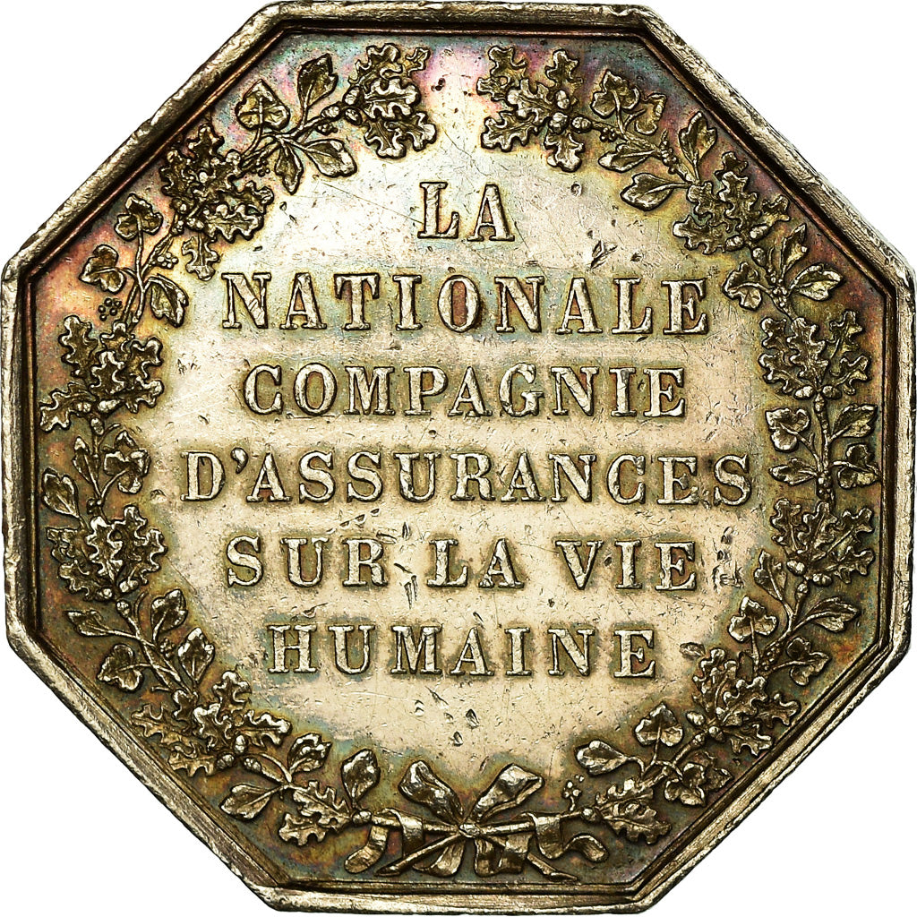 Francia, Token, Insurance, La Nationale, Incendie, 1830, Desnoyers, SPL-