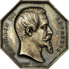 France, Token, Insurance, Napoléon III, Bourse de Paris, Caqué, AU(55-58)