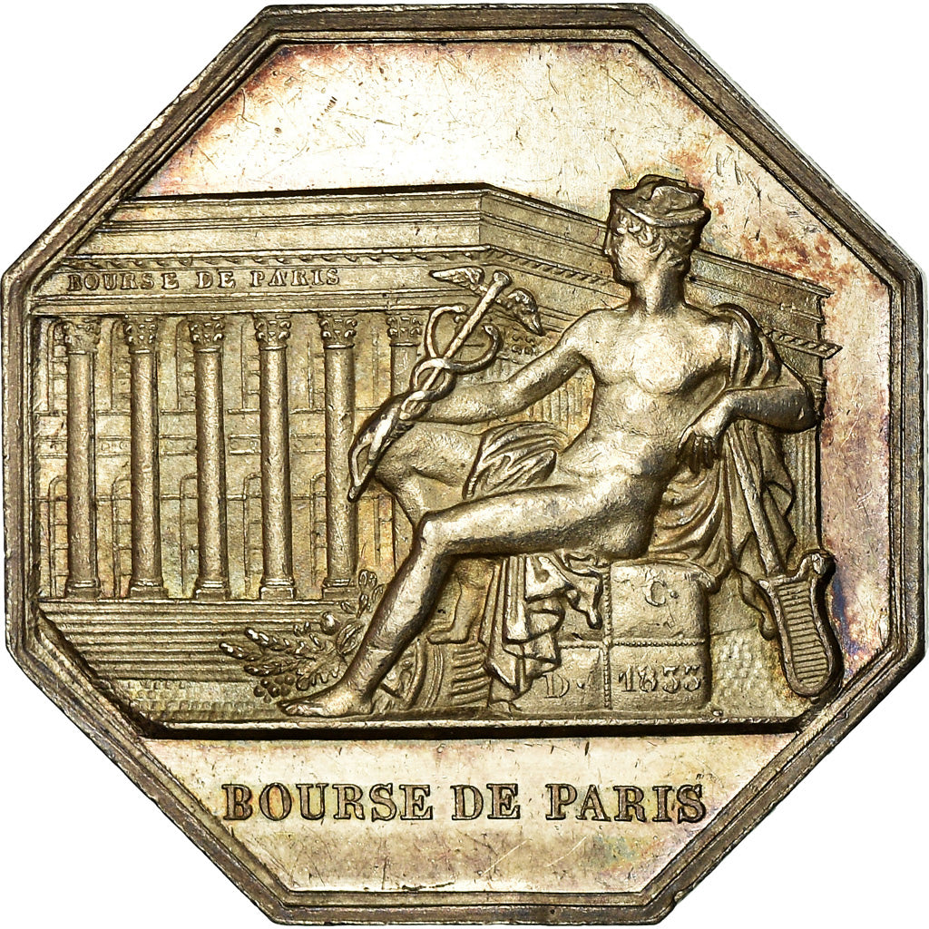 France, Token, Insurance, Bourse de Paris, Courtiers de Marchandises, 1833
