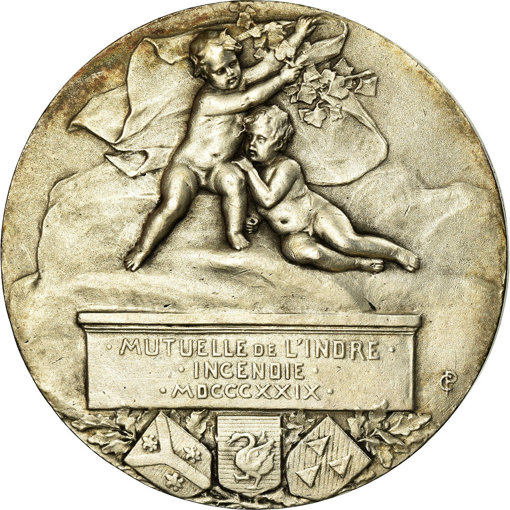 France, Token, Insurance, Mutuelle de l'Indre, Incendie, 1829, Pillet