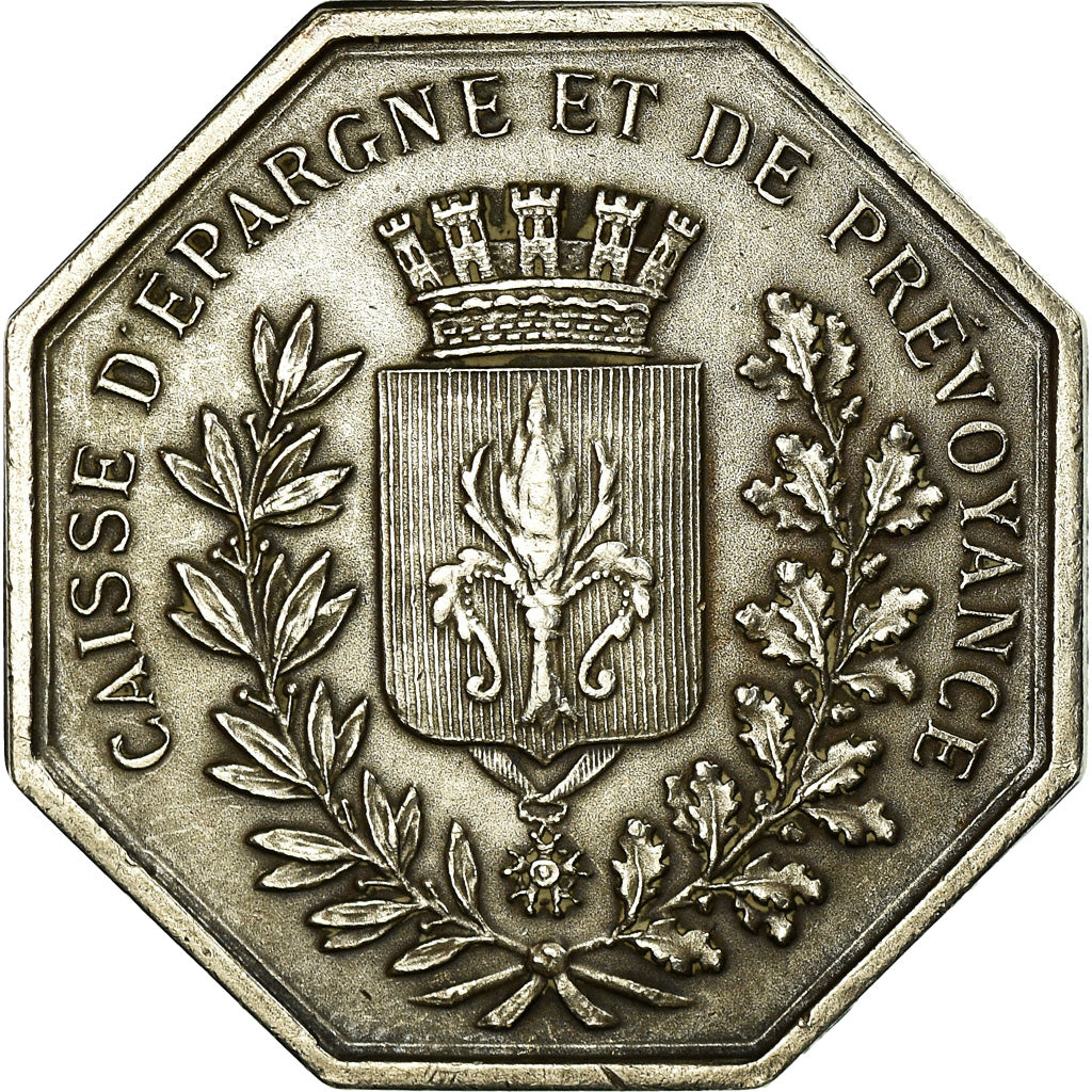 France, Token, Caisse d'épargne et de prévoyance de Lille, AU(55-58), Silver
