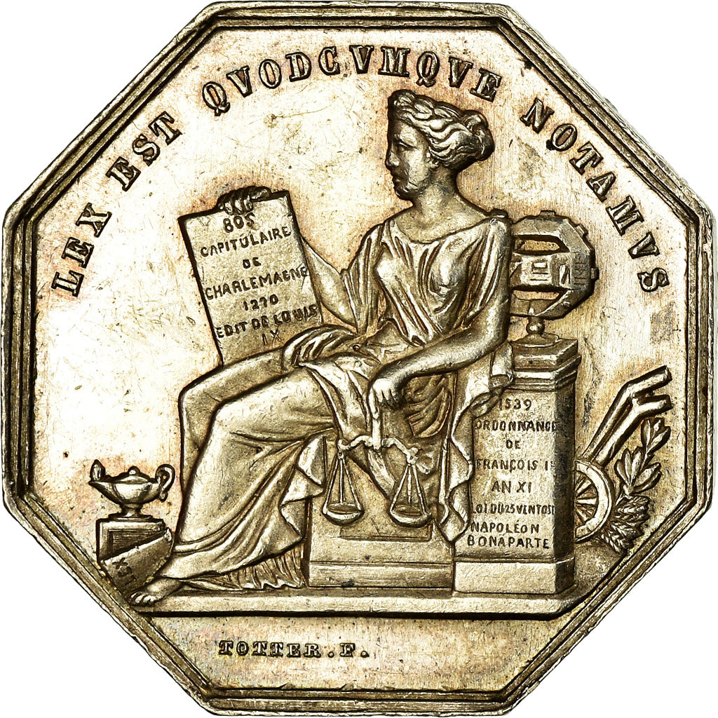 Frankrijk, Token, Notaires de l'Arrondissement de Villefranche, Rhône, Totter