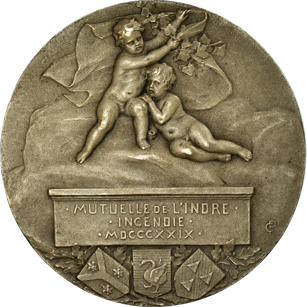 France, Token, Insurance, Mutuelle de l'Indre, Incendie, 1829, Pillet