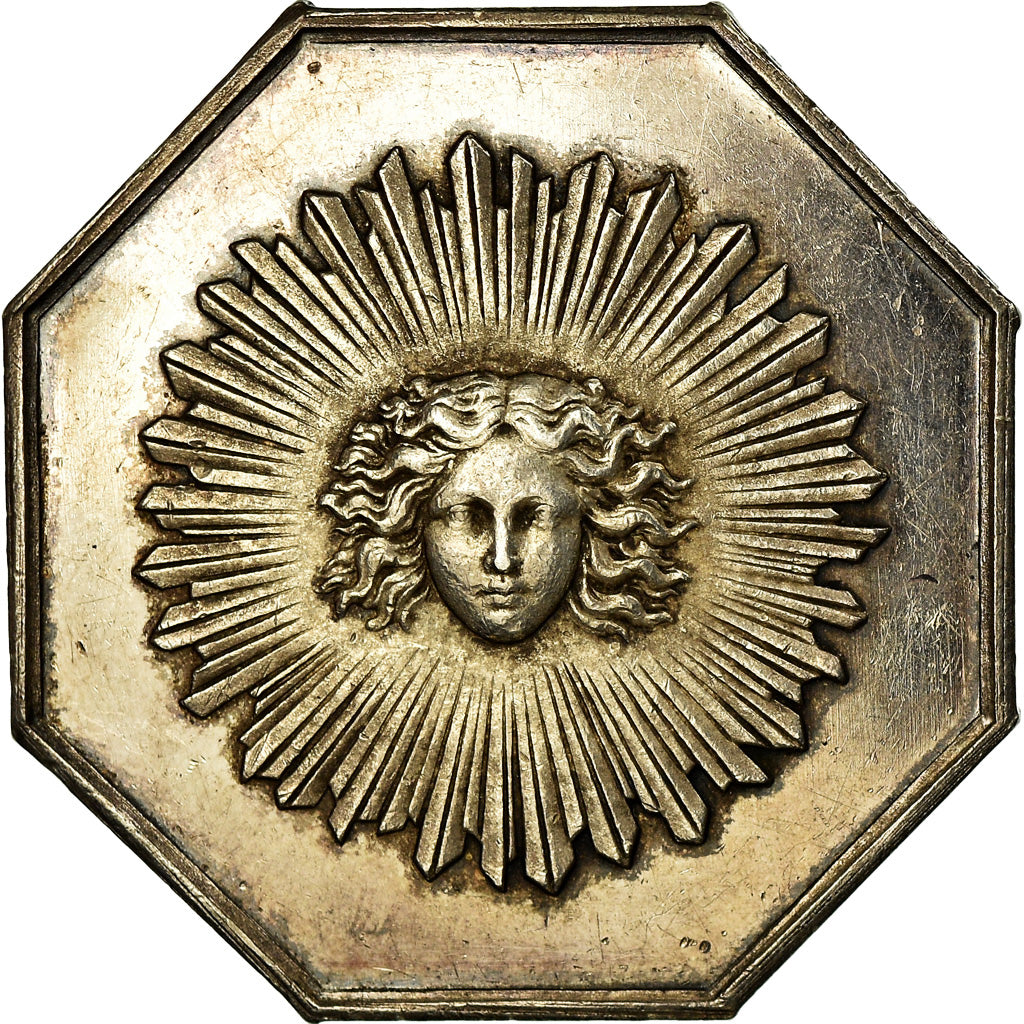 France, Jeton, Insurance, Compagnie du Soleil, Incendie, 1829, TTB, Argent