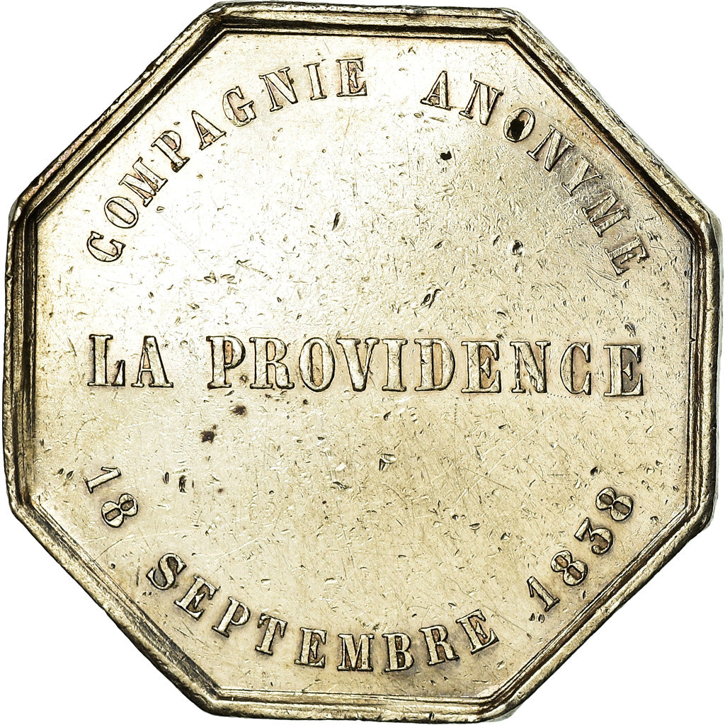 Francia, Token, Insurance, Compagnie la Providence, Incendie, 1838, BB+