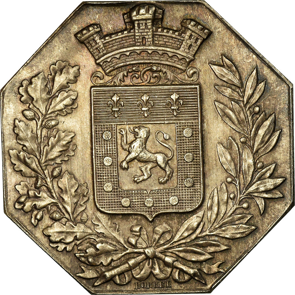 France, Token, Insurance, Mutuelle de Poitiers, Incendie, 1838, Borrel.A
