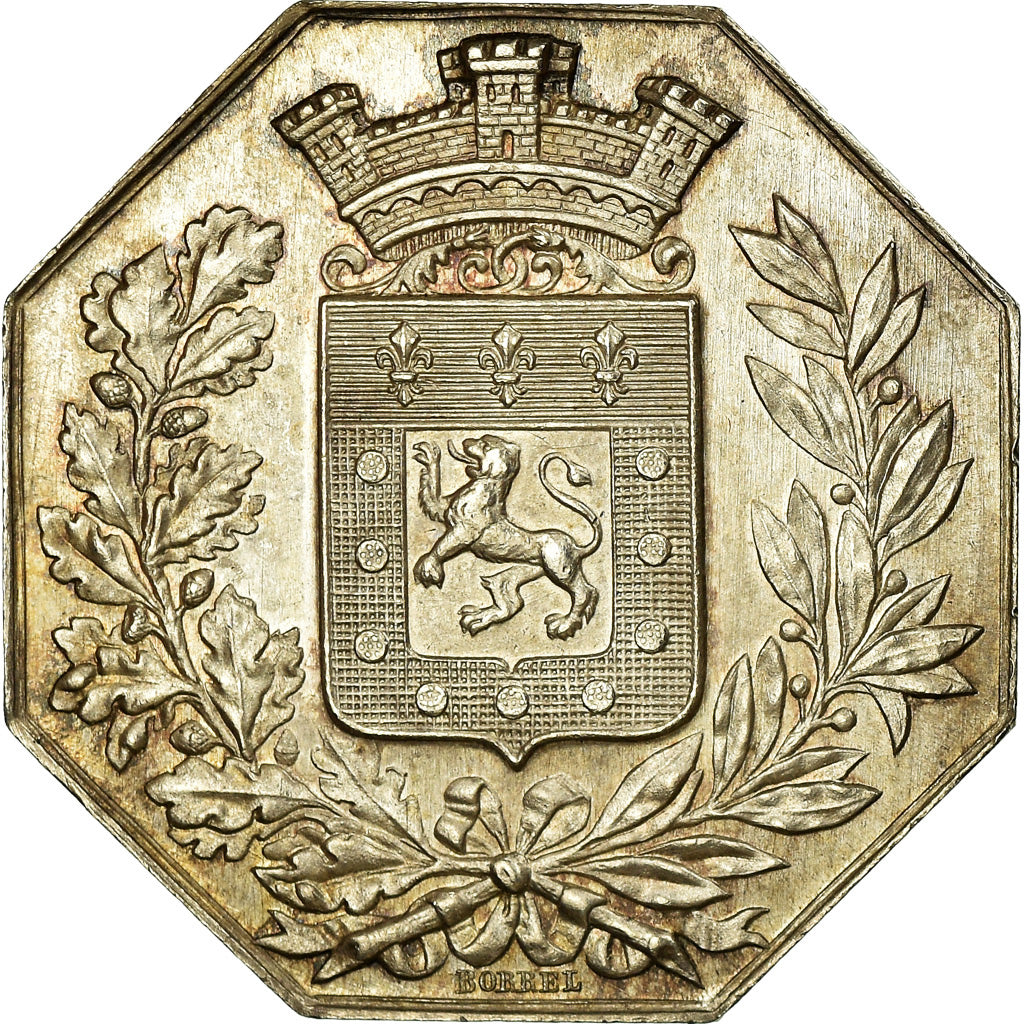 France, Token, Insurance, Mutuelle de Poitiers, Incendie, 1838, Borrel.A