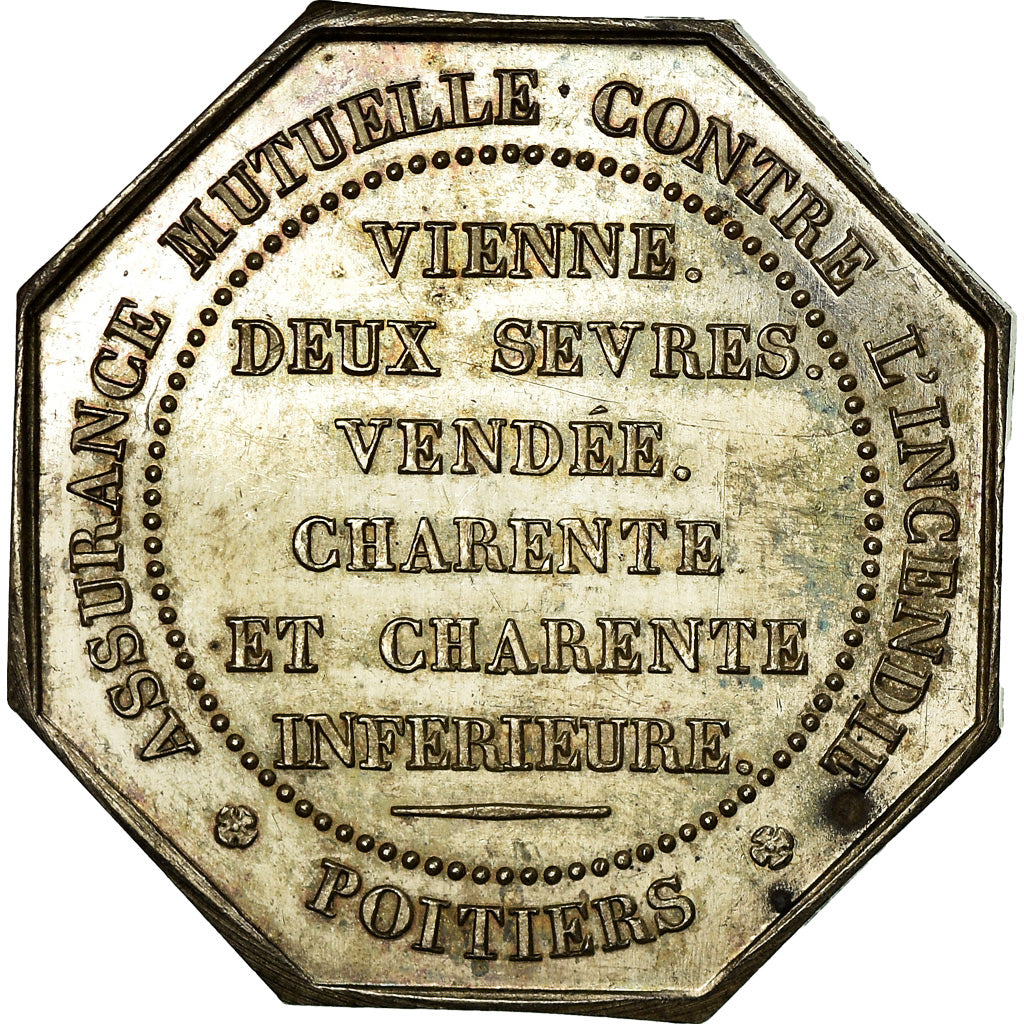 France, Token, Insurance, Mutuelle de Poitiers, Incendie, Borrel.A, MS(60-62)