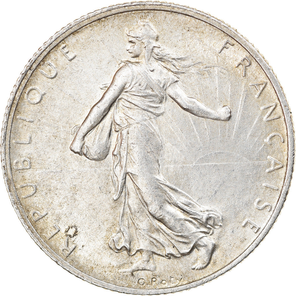 Monnaie, France, Semeuse, 2 Francs, 1918, Paris, SUP, Argent, Gadoury:532