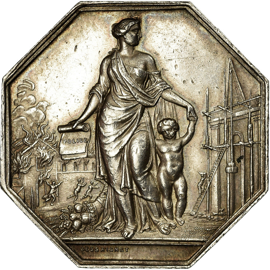 Frankreich, Token, Insurance, L'Union, Incendie et Vie Humaine, Dessaignet, SS+