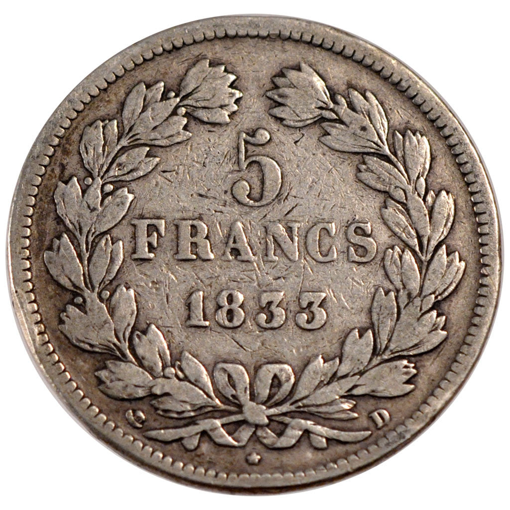 Louis Philippe Ier, 5 Francs Tête laurée
