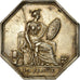 France, Token, Insurance, La France, Incendie, 1837, Brenet, AU(55-58), Silver