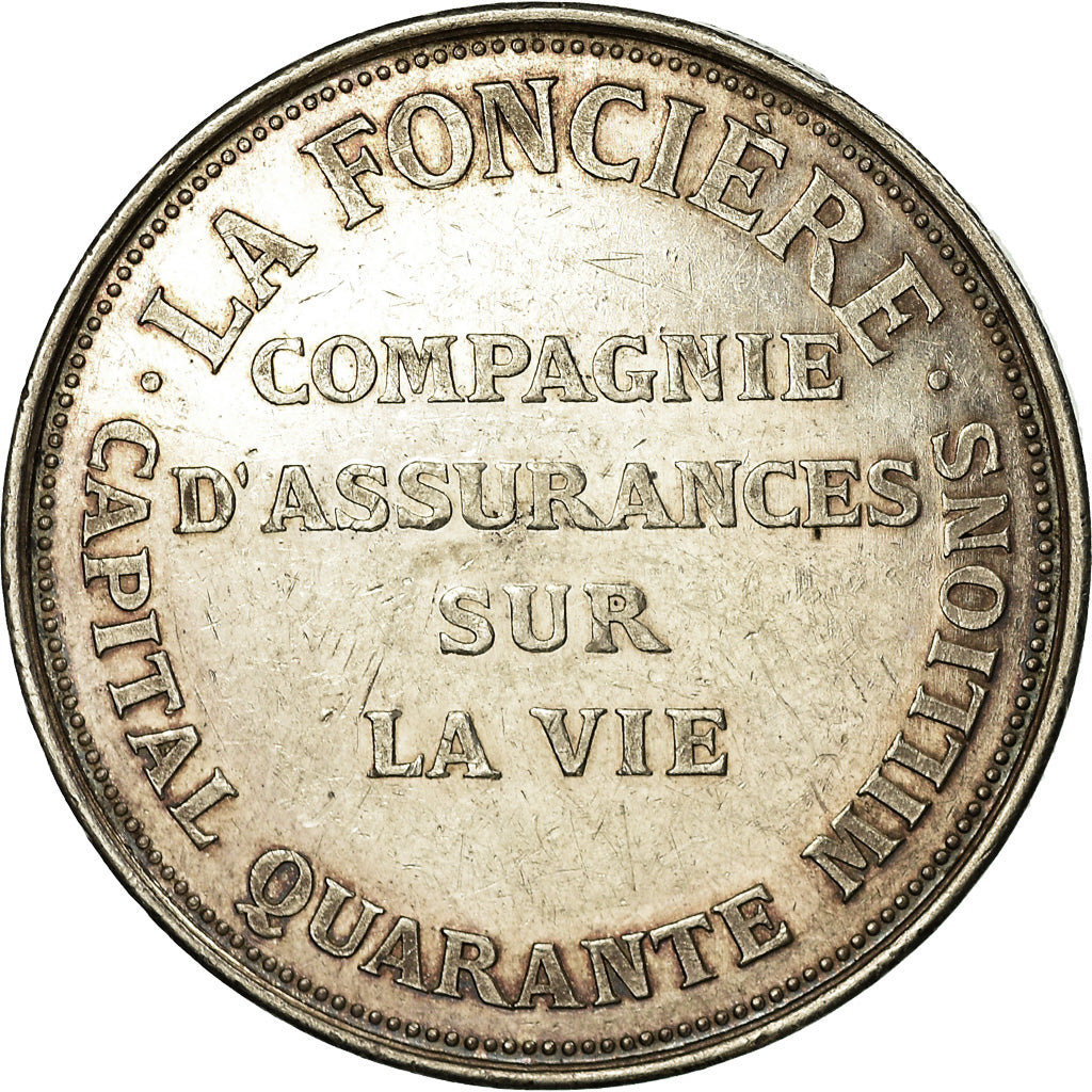 France, Jeton, Insurance, La Foncière, Stern, TTB+, Argent, Gailhouste:257