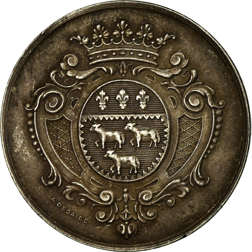 Frankrijk, Token, Insurance, Mutuelle contre l'Incendie, Cher, 1851, Desaide