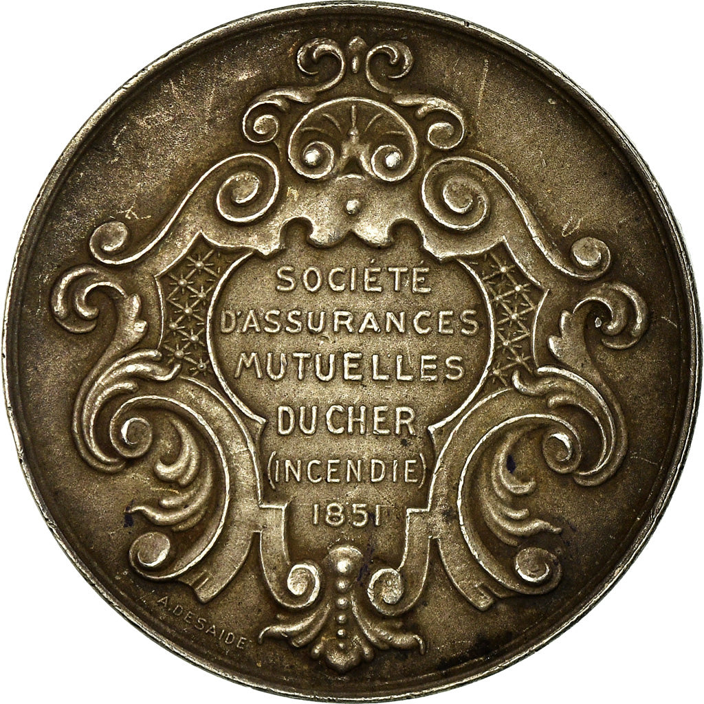 Frankrijk, Token, Insurance, Mutuelle contre l'Incendie, Cher, 1851, Desaide