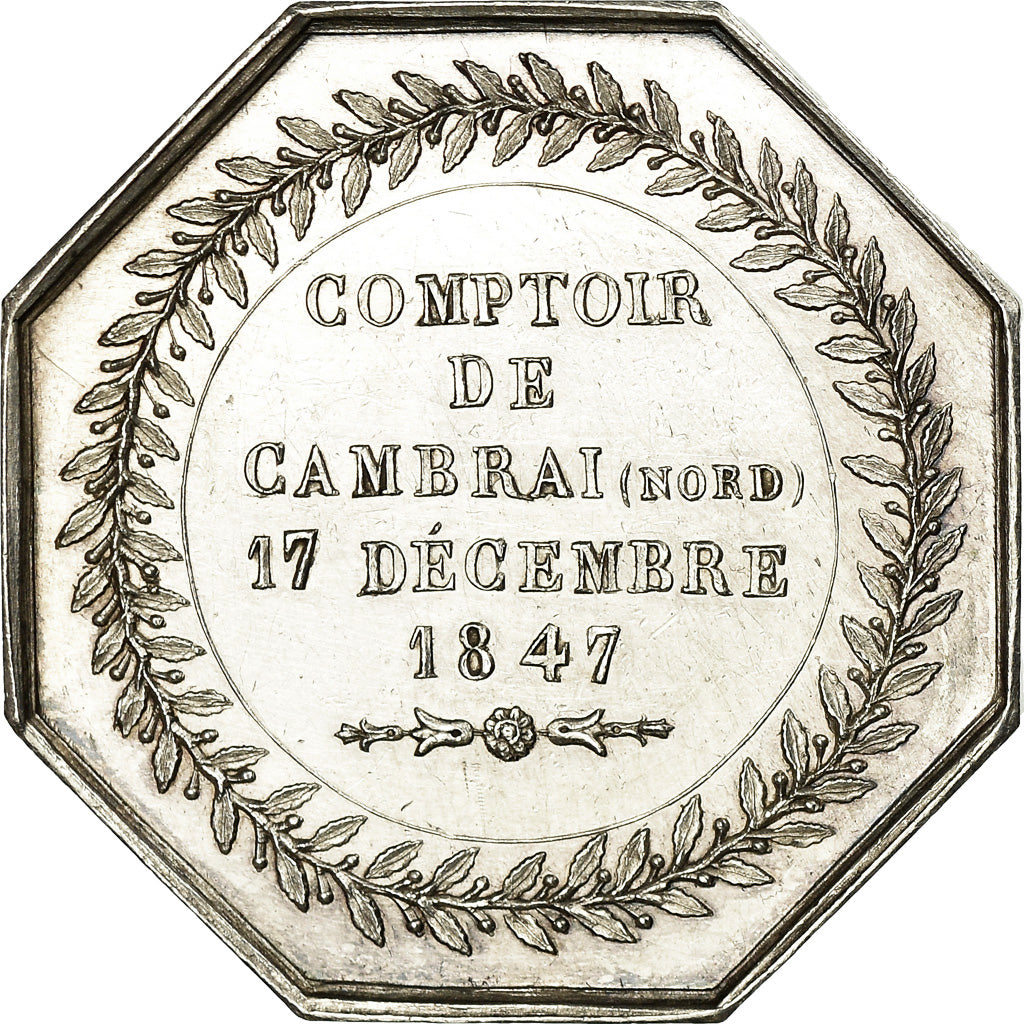 France, Token, Insurance, L'Unité, Comptoir de Cambrai, 1841, Montagny, MS(63)