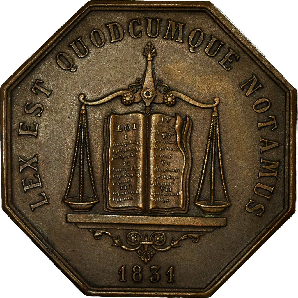 Francia, Token, Notaires de l'Arrondissement de Coulommiers, Seine et Marne