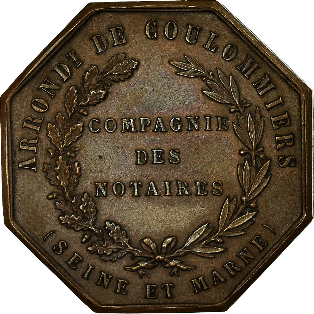 Francia, Token, Notaires de l'Arrondissement de Coulommiers, Seine et Marne