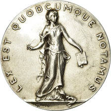 France, Token, Notary, A Mr Géron, 1953, Coudray, AU(50-53), Silver