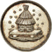 France, Token, Insurance, Caisse Paternelle, 1841, Caqué, AU(55-58), Silver
