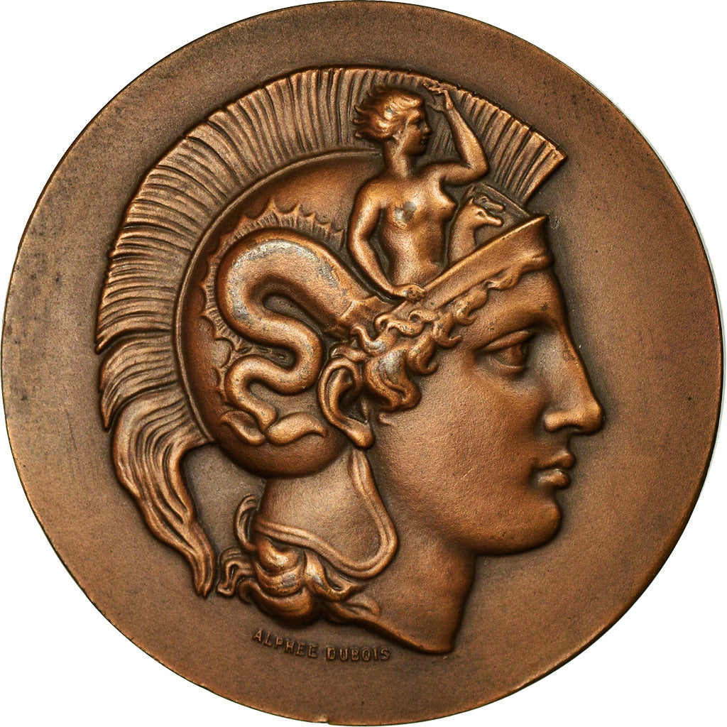 France, Medal, Mutualité Combattante, 1925, Alphée Dubois, MS(60-62), Bronze