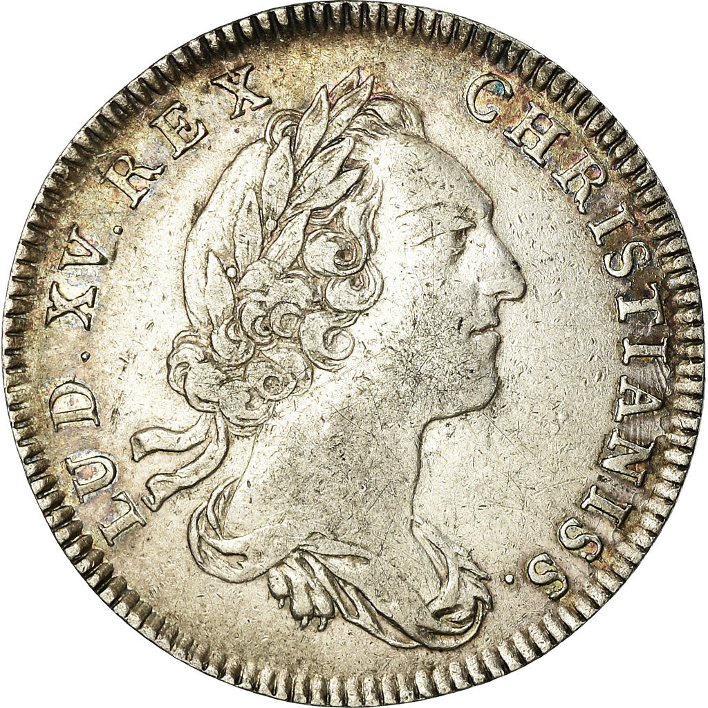 Francja, Token, Louis XV, Trésor Royal, Historia, 1752, AU(50-53), Srebro