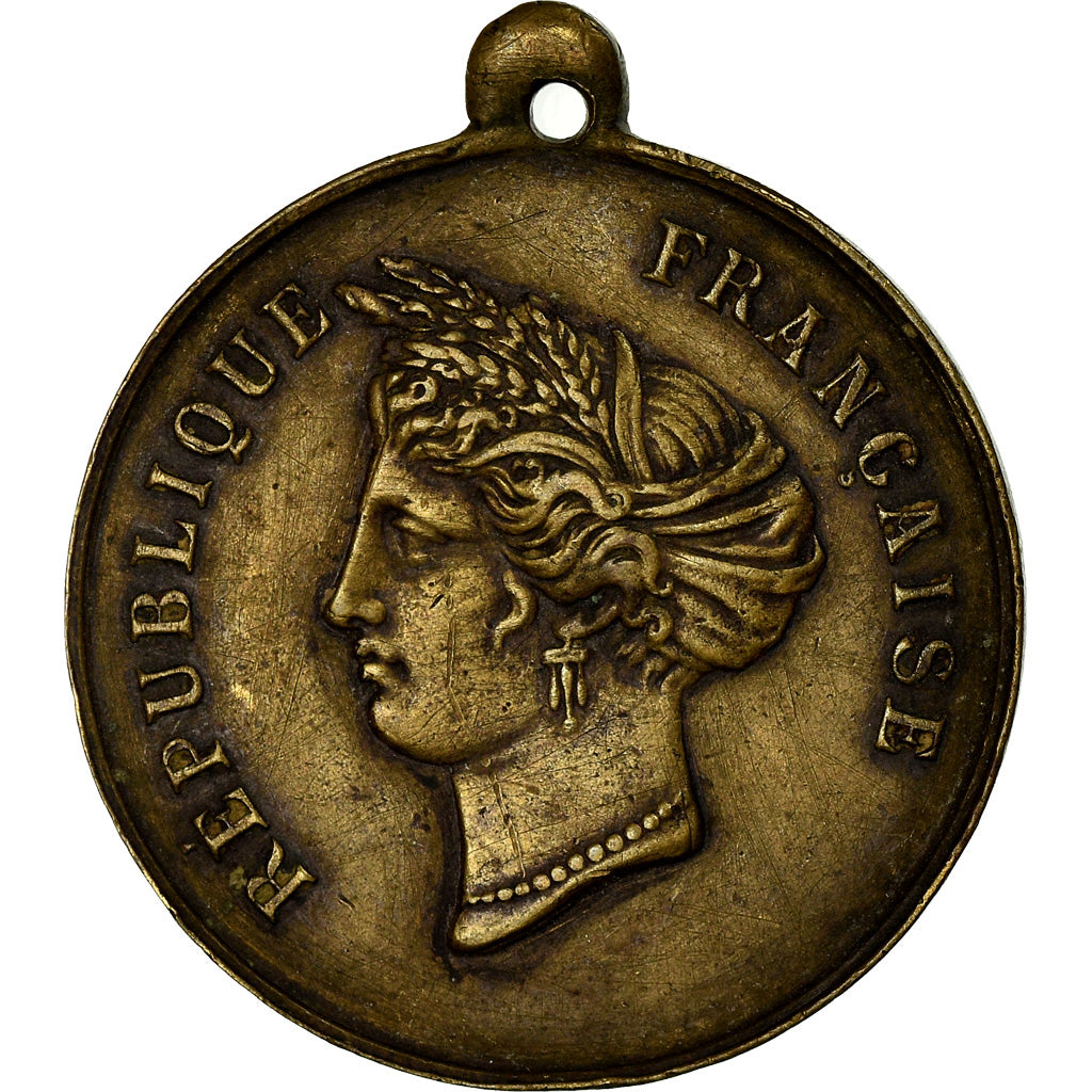 Francia, medalla, Inauguration de la Place Thiers à Verneuil, Eure, 1878, MBC