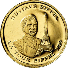 Francia, medaglia, Gustave Eiffel, 2009, FDC, Oro