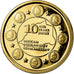 Vaticano, medaglia, 10 ans de l'Euro, 2009, FDC, Oro