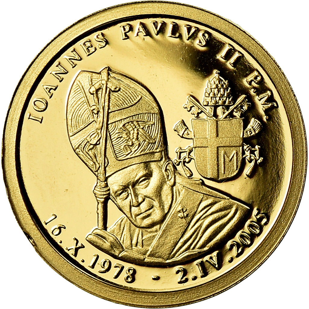Vatican, Medal, Le Pape Jean-Paul II, 2005, MS(65-70), Gold